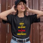Japanese Eat Sleep Anime Repeat Manga Kawaii Otaku Kanji 1 T Shirt