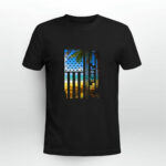 Jeep American Flag Summer Beach Jeep Drivers 2 T Shirt
