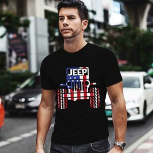Jeeps American Flag Patriotic Retro Vintage 4th Of July 0 T Shirt