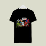 Jesus With Super Heroes and Thats How I Saved the World 2 T Shirt