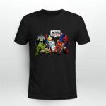 Jesus With Super Heroes and Thats How I Saved the World 3 T Shirt