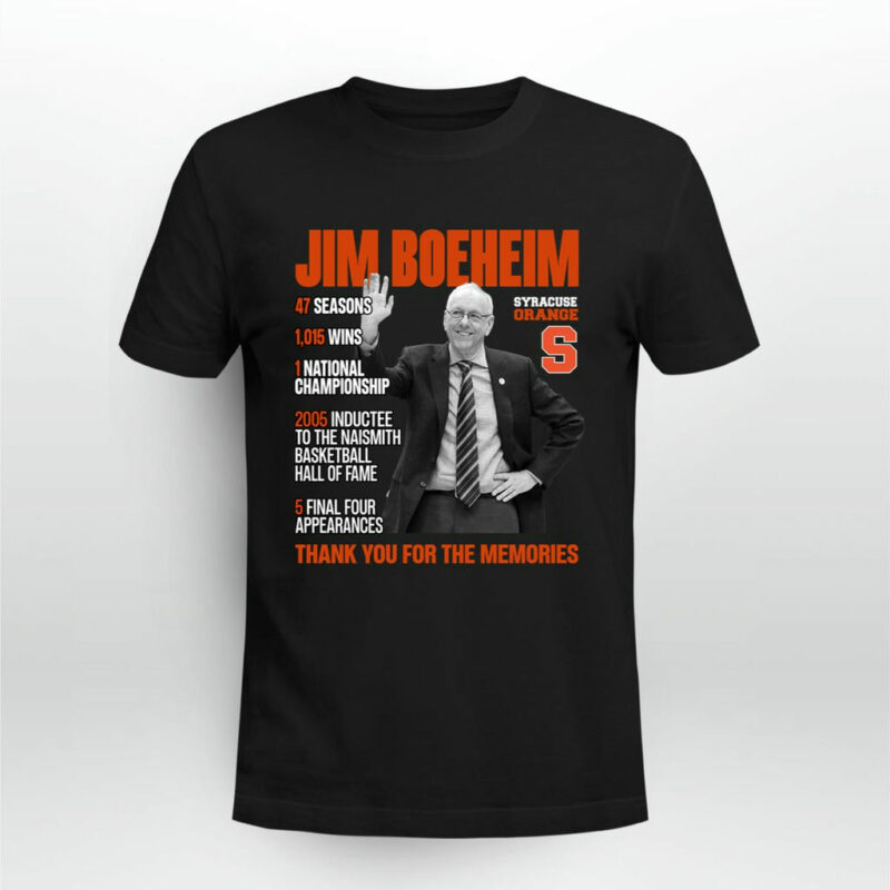 Jim Boeheim Thank You For The Memories 0 T Shirt