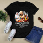 Jimmy Buffett 77 Years 1946 2023 Thank You For The Memories Signature t 4 T Shirt