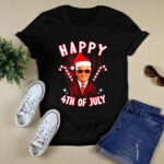 Joe Biden Xmas Pajama Happy 4th of July Funny Christmas 4 T Shirt