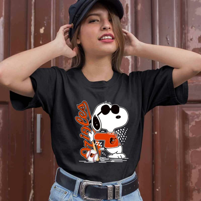 Joe Cool Snoopy Baltimore Orioles 0 T Shirt
