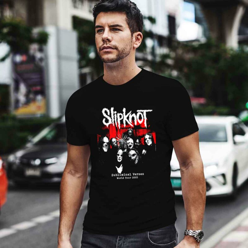 Joey Jordison Slipknot Subliminal Verse World Tour 0 T Shirt