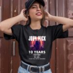 John Wick 10 Years 2014 2024 Keanu Reeves Signature 1 T Shirt