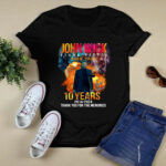John Wick Keanu Reeves Baba Yaga 10 Years Signatures 2 T Shirt