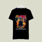 John Wick Keanu Reeves Baba Yaga 10 Years Signatures 4 T Shirt