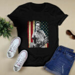 Johnny Cash Flippin Finger With Flag American 3 T Shirt
