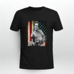 Johnny Cash Flippin Finger With Flag American 4 T Shirt