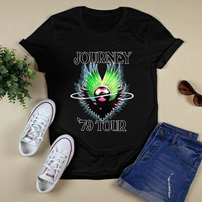 Journey Steve Perry 79 Usa Tour Vintage 1979 Front 4 T Shirt