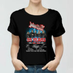 Judas Priest 55 Years 1969 2024 Signatures Thank You For The Memories 4 Women T Shirt