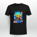 July 4Th Independence Baby Yoda 2 T Shirt