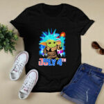 July 4Th Independence Baby Yoda 3 T Shirt