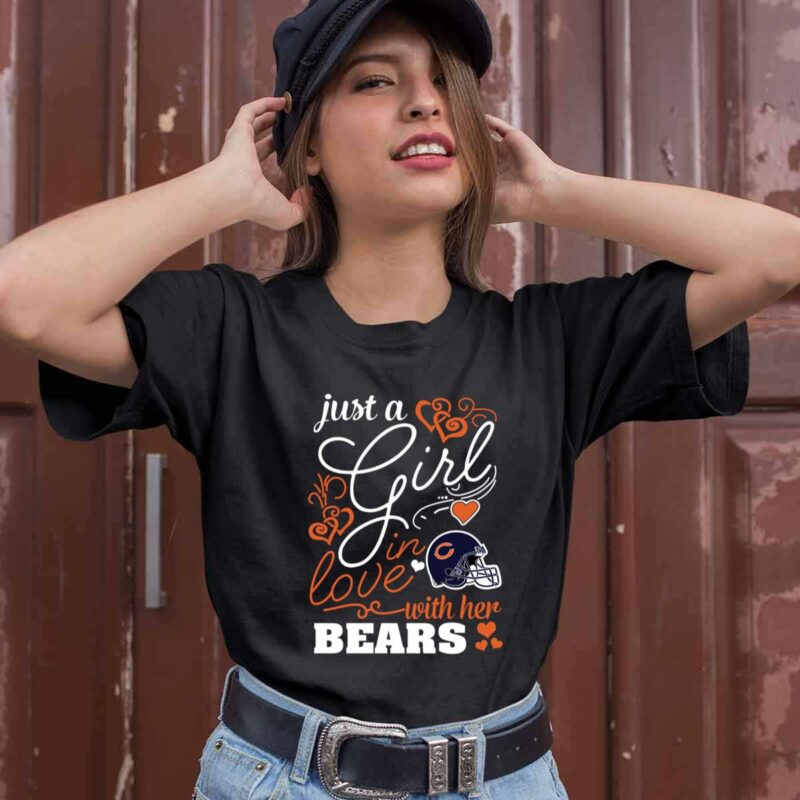 Just A Girl In Love With Her Chicago Bears 0 T Shirt