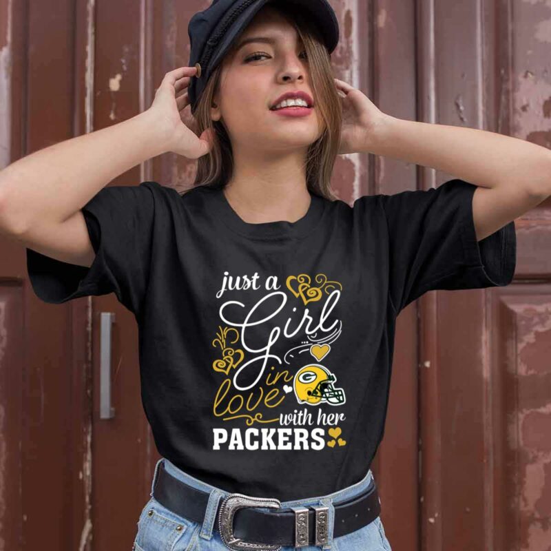 Just A Girl In Love With Her Green Bay Packers 0 T Shirt