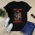 Just a Girl Who Loves Horror Movies Halloween 2 T Shirt