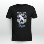 Just a girl who loves tampa bay rays signatures 3 T Shirt