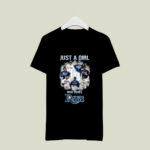 Just a girl who loves tampa bay rays signatures 4 T Shirt