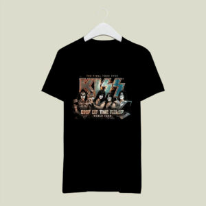 KISS Band The Final Tour Ever End Of The Road World Tour front 4 T Shirt