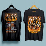 KISS End Of The Road World Tour 2021 Rock Band front 5 T Shirt