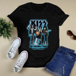 KISS The Farewell Tour 1973 2000 Vintage front 4 T Shirt