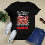 Kansas City Chiefs Real Women Love Baseball Smart Women Love The Chiefs 4 T Shirt
