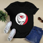 Kansas City Chiefs Your Face Football Fan Supporter Grateful Dead 2 T Shirt