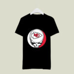 Kansas City Chiefs Your Face Football Fan Supporter Grateful Dead 4 T Shirt
