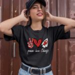 Kansas City Chiefs peace love Chiefs 0 T Shirt