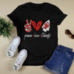 Kansas City Chiefs peace love Chiefs 4 T Shirt