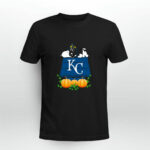 Kansas City Royals Snoopy Pumpkin House 4 T Shirt