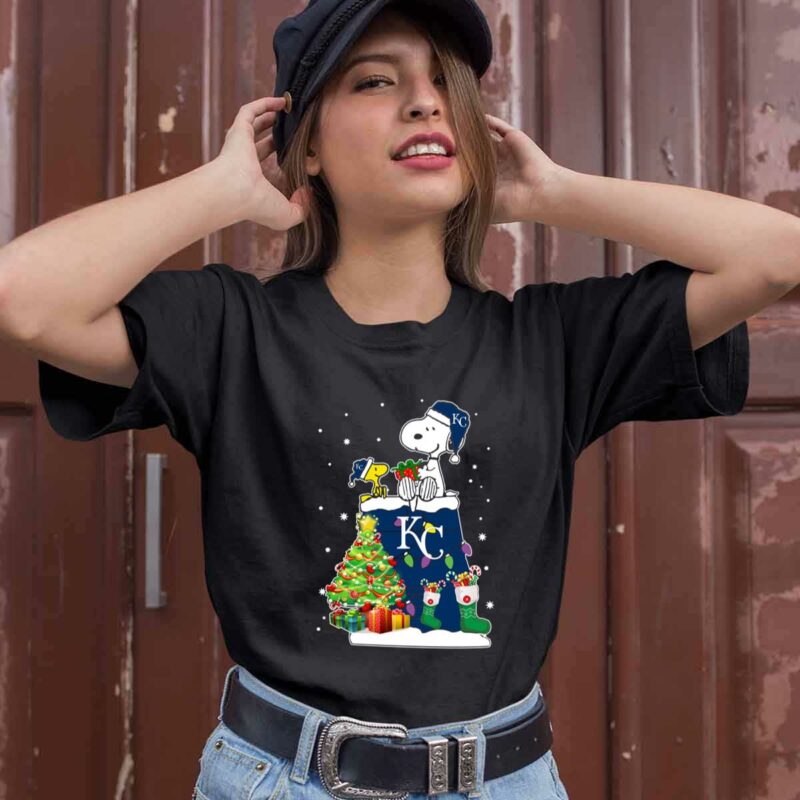 Kansas City Royals Snoopy Woodstock Christmas 0 T Shirt