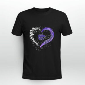Kansas State Wildcats logo heart 0 T Shirt