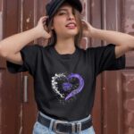 Kansas State Wildcats logo heart 3 T Shirt