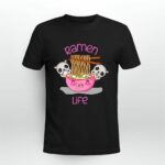Kawaii Love Ramen Life Panda Bowl Gifts For Teen Girls Anime 2 T Shirt