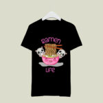 Kawaii Love Ramen Life Panda Bowl Gifts For Teen Girls Anime 3 T Shirt