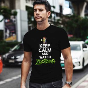 Keep calm and watch Zootopia funny in st Patrick day 0 T Shirt