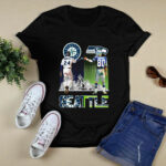 Ken Griffey Jr and Steve Largent Seattle Skyline signatures 2 T Shirt