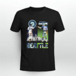 Ken Griffey Jr and Steve Largent Seattle Skyline signatures 3 T Shirt