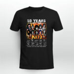Kiss 50th Anniversary 1973 2023 Thank You For The Memories 4 T Shirt
