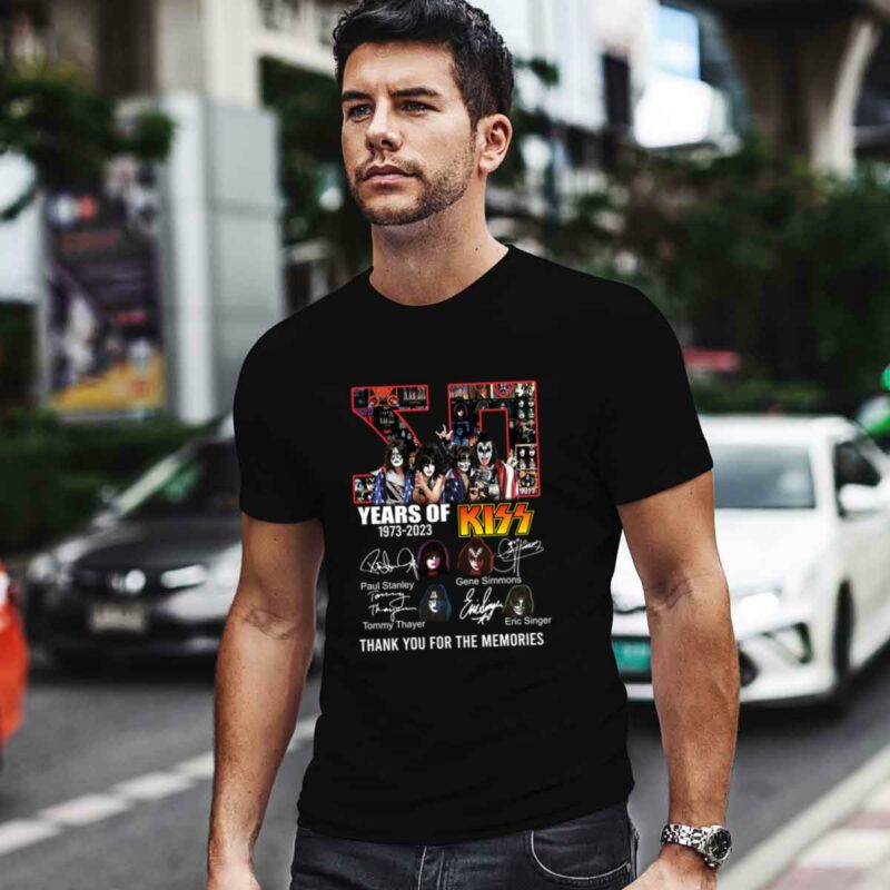 Kiss Band 50 Years Of 1973 2023 Thank You For The Memories 0 T Shirt