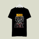 Kiss Band 51 years 1973 2024 signatures 2 T Shirt