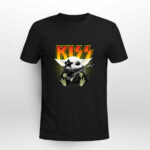 Kiss Star Wars Baby Yoda Hug Guitar 2 T Shirt
