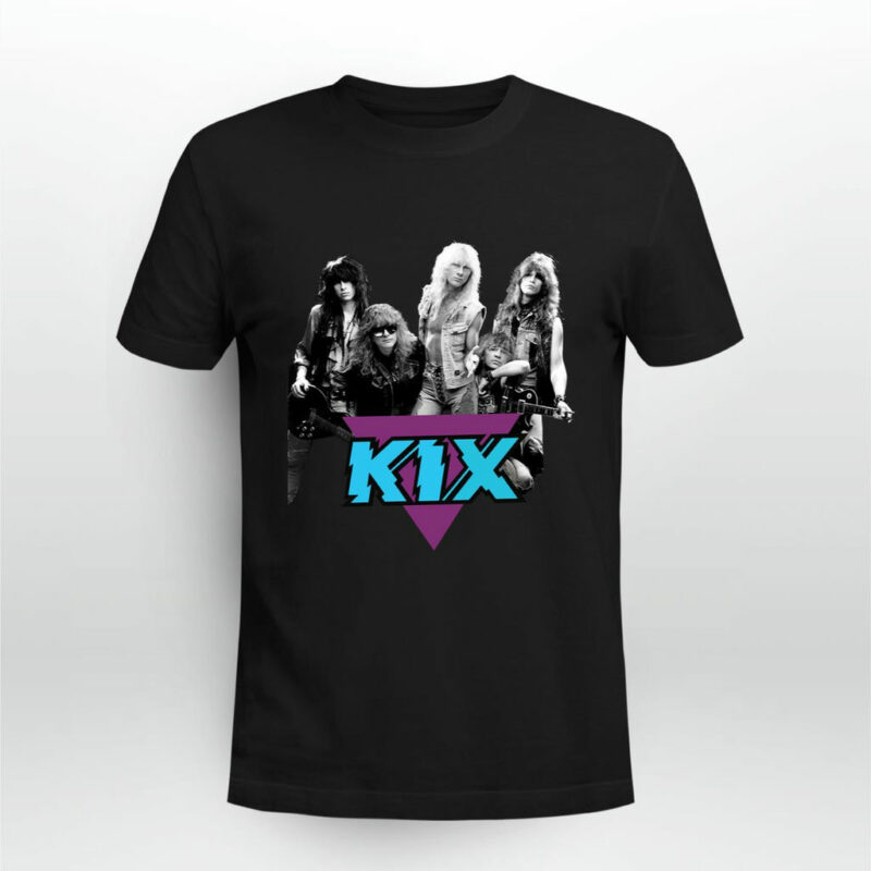Kix Blow My Fuse Tour 1989 Rock Band Front 4 T Shirt