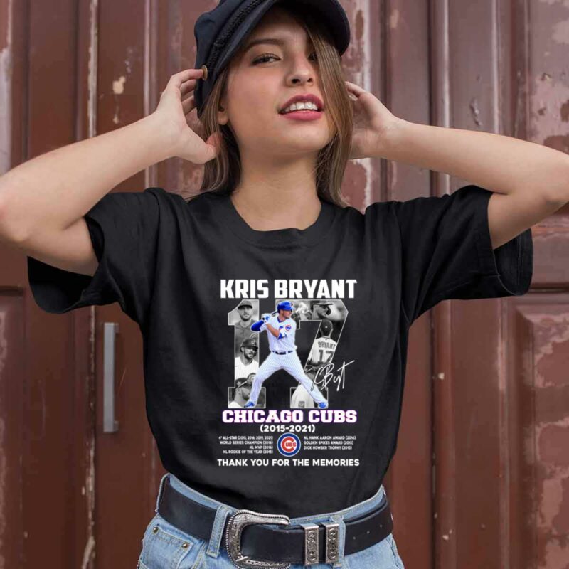 Kris Bryant 17 Chicago Cubs Thank You For The Memories 0 T Shirt