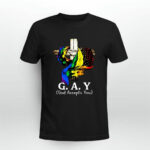 LGBT Cross Jesus Gay God Accepts You 1069 T Shirt