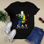 LGBT Cross Jesus Gay God Accepts You 4 T Shirt