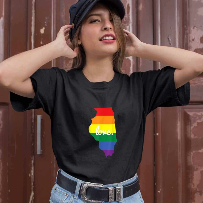 Lgbt Gay Pride Illinois Love 0 T Shirt